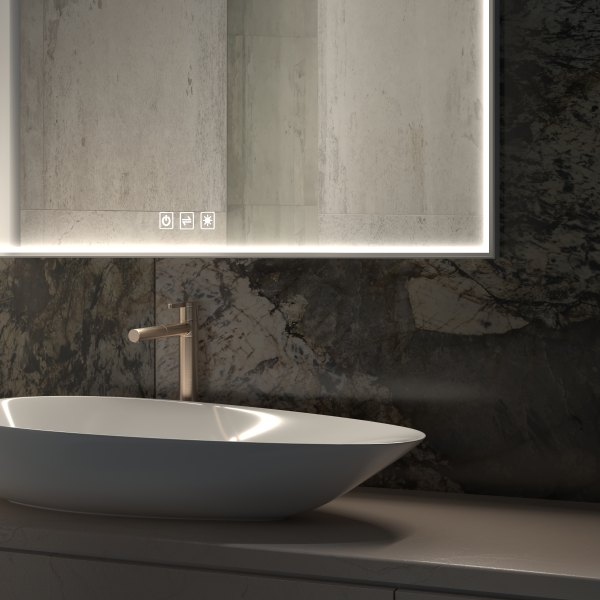 Top Light Lumen Light crystal mirror 80 x 60 cm